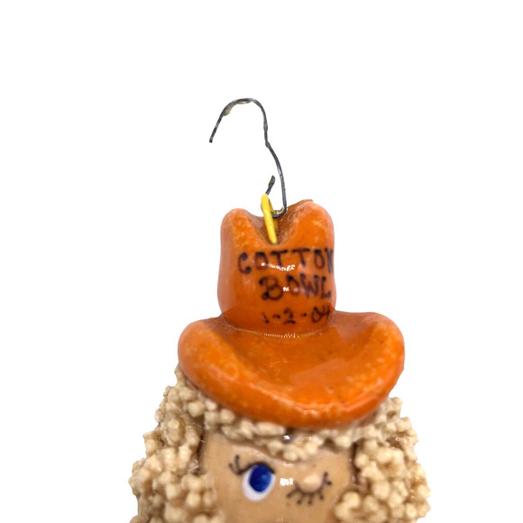 OSU Cotton Bowl Christmas Ornament Santa Claus Handmade Homemade Oklahoma State - Picture 4 of 6